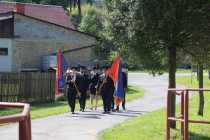 Žehnání obecního a hasičského praporu